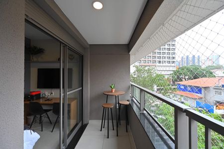 Varanda de kitnet/studio à venda com 1 quarto, 27m² em Vila Clementino, São Paulo