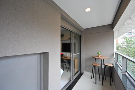 Studio à venda com 27m², 1 quarto e sem vagaVaranda