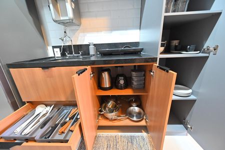 Studio à venda com 27m², 1 quarto e sem vagaCozinha