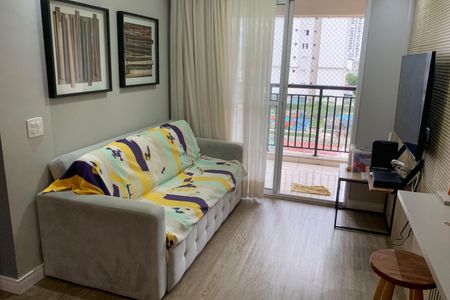 Sala de apartamento para alugar com 1 quarto, 72m² em Marapé, Santos