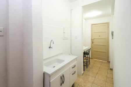 cozinha de kitnet/studio para alugar com 1 quarto, 30m² em Liberdade, São Paulo