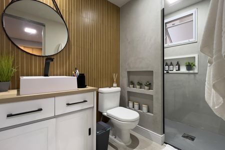 Apartamento à venda com 128m², 3 quartos e 3 vagas Apartamento à venda com 128m², 3 quartos e 3 vagasBanheiro da Suíte 1