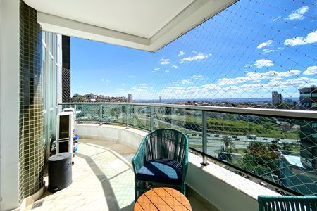 Varanda da Sala de apartamento à venda com 4 quartos, 134m² em Belvedere, Belo Horizonte