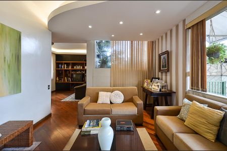 Sala de Estar de apartamento à venda com 4 quartos, 238m² em Funcionários, Belo Horizonte