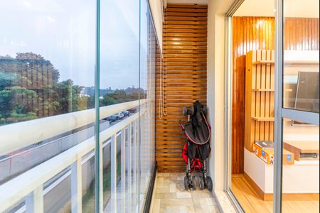 Varanda da Sala de apartamento para alugar com 2 quartos, 43m² em Vila Homero Thon, Santo André