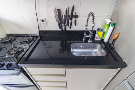 Apartamento à venda com 34m², 1 quarto e sem vagaDetalhe - Cozinha