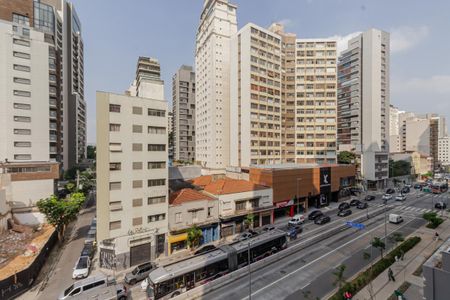 Vista da Sala de apartamento para alugar com 1 quarto, 52m² em Vila Nova Conceição, São Paulo