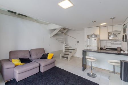 Sala de apartamento para alugar com 1 quarto, 52m² em Vila Nova Conceição, São Paulo