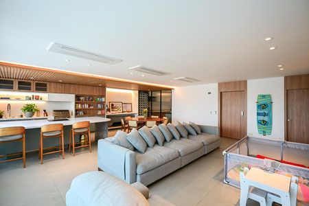 Sala de apartamento para alugar com 3 quartos, 211m² em Real Parque, São Paulo