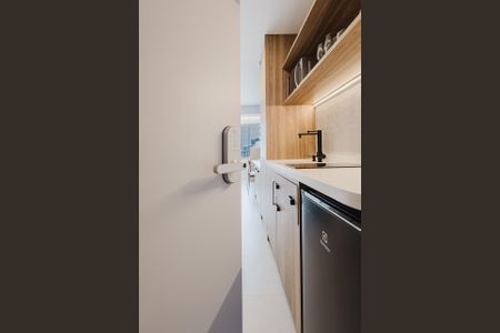 Studio para alugar com 28m², 1 quarto e sem vaga Studio para alugar com 28m², 1 quarto e sem vagaCozinha