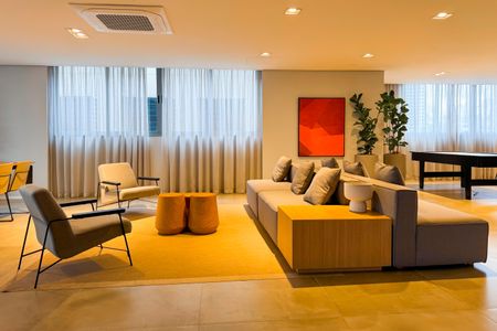 Studio à venda com 26m², 1 quarto e sem vagaLounge e Coworking