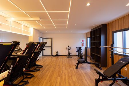 Apartamento para alugar com 33m², 1 quarto e sem vaga Apartamento para alugar com 33m², 1 quarto e sem vagaÁrea Comum - Academia