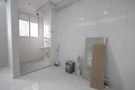 Cozinha de apartamento para alugar com 2 quartos, 37m² em Jardim, Santo André