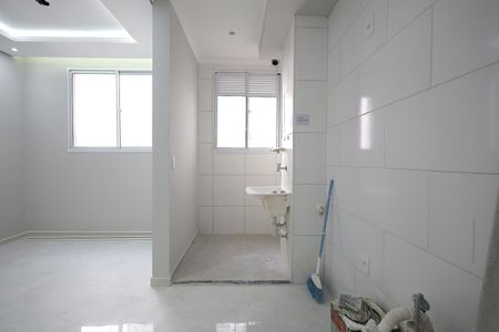 Cozinha de apartamento para alugar com 2 quartos, 37m² em Jardim, Santo André