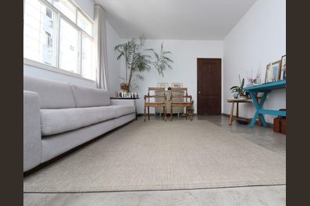 Sala  de apartamento à venda com 4 quartos, 160m² em Lourdes, Belo Horizonte