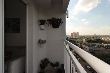Sacada da Sala de apartamento à venda com 2 quartos, 50m² em Vila América, Santo André