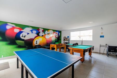 Apartamento para alugar com 34m², 2 quartos e sem vaga Apartamento para alugar com 34m², 2 quartos e sem vagaÁrea comum - Sala de jogos