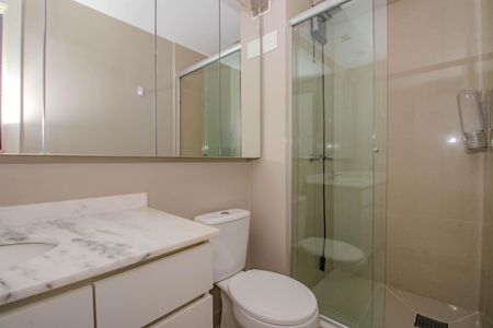 Apartamento para alugar com 57m², 1 quarto e 2 vagasBanheiro da Suíte