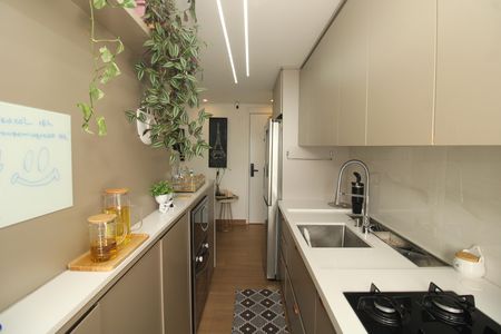 Apartamento à venda com 55m², 2 quartos e 1 vagaCozinha e Área de Serviço