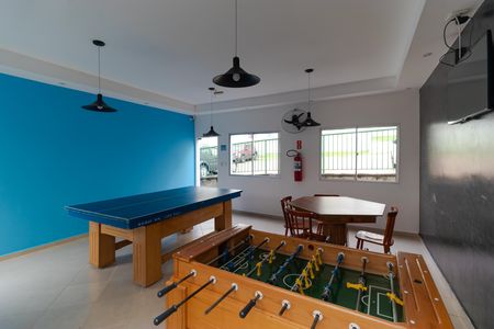 Apartamento para alugar com 47m², 1 quarto e 1 vaga Apartamento para alugar com 47m², 1 quarto e 1 vagaÁrea comum - Salão de jogos