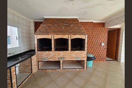 Área comum - Churrasqueira de apartamento para alugar com 1 quarto, 57m² em Cidade Ocian, Praia Grande