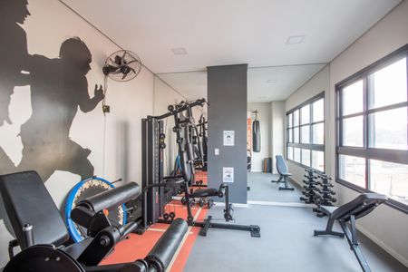 Apartamento para alugar com 48m², 2 quartos e 1 vaga Apartamento para alugar com 48m², 2 quartos e 1 vagaÁrea comum - Academia