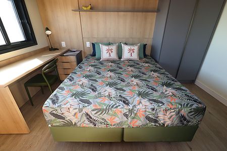 Studio à venda com 28m², 1 quarto e 1 vagaEspaço conjugado