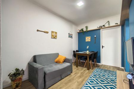 Sala de apartamento para alugar com 1 quarto, 40m² em Canto do Forte, Praia Grande