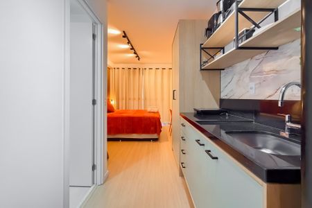 Studio para alugar com 24m², 1 quarto e sem vagaCozinha