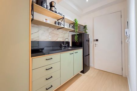 Studio para alugar com 24m², 1 quarto e sem vagaCozinha