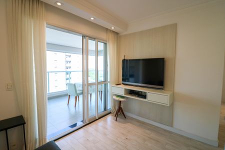 Sala / Cozinha de apartamento para alugar com 2 quartos, 58m² em Brooklin, São Paulo