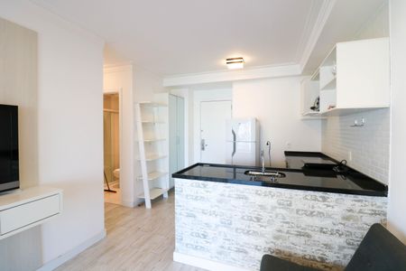 Sala / Cozinha de apartamento para alugar com 2 quartos, 58m² em Brooklin, São Paulo