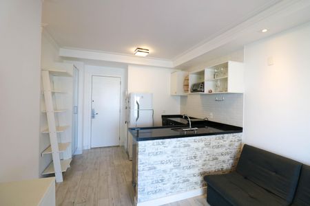 Sala / Cozinha de apartamento para alugar com 2 quartos, 58m² em Brooklin, São Paulo