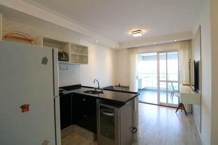 Sala / Cozinha de apartamento para alugar com 2 quartos, 58m² em Brooklin, São Paulo