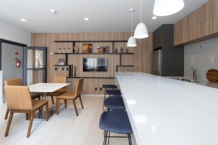 Studio para alugar com 26m², 1 quarto e sem vagaSalão de Festas