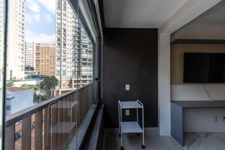 Studio para alugar com 26m², 1 quarto e sem vagaVaranda