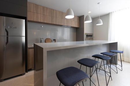 Studio para alugar com 26m², 1 quarto e sem vagaSalão de Festas