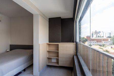 Studio para alugar com 26m², 1 quarto e sem vagaVaranda