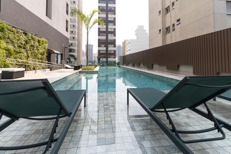 Studio para alugar com 26m², 1 quarto e sem vagaPiscina