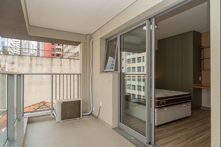 Varanda do Quarto de kitnet/studio para alugar com 1 quarto, 31m² em Bela Vista, São Paulo