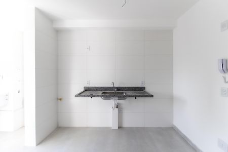 Sala - Cozinha de apartamento para alugar com 1 quarto, 33m² em Cidade Antônio Estêvão de Carvalho, São Paulo