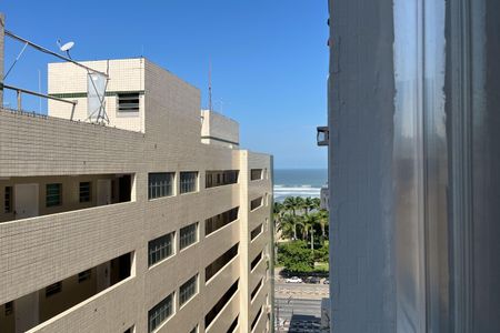 Vista da Sala de apartamento para alugar com 1 quarto, 50m² em José Menino, Santos