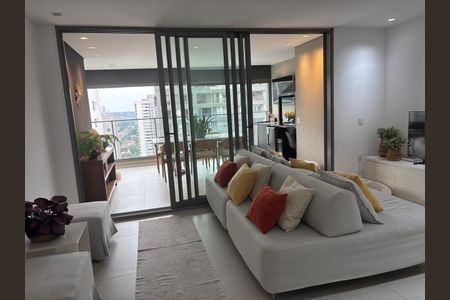 Sala de apartamento à venda com 3 quartos, 125m² em Campo Belo, São Paulo