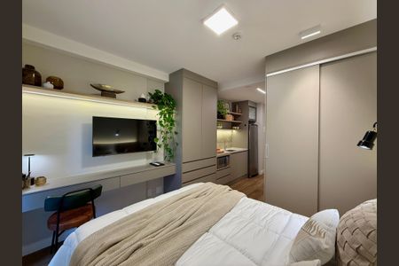 Studio para alugar com 24m², 1 quarto e sem vagaQuarto