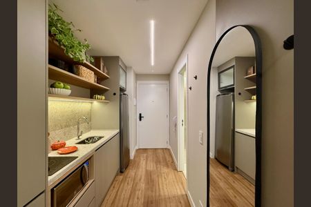 Studio para alugar com 24m², 1 quarto e sem vagaCozinha