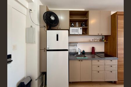 Studio para alugar com 28m², 1 quarto e sem vaga Studio para alugar com 28m², 1 quarto e sem vagaCozinha