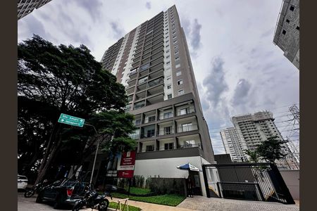 Studio para alugar com 28m², 1 quarto e sem vaga Studio para alugar com 28m², 1 quarto e sem vagaFachada