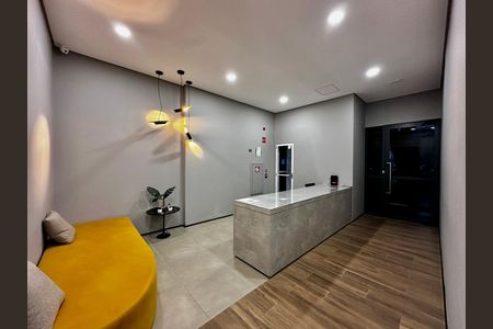 Studio para alugar com 28m², 1 quarto e sem vaga Studio para alugar com 28m², 1 quarto e sem vagaHall Social Bloco