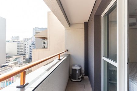 Varanda do Quarto de apartamento para alugar com 1 quarto, 37m² em República, São Paulo