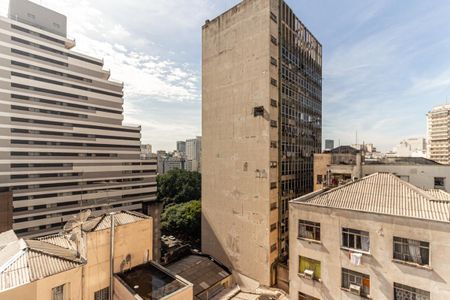 Vista da Suíte de apartamento para alugar com 1 quarto, 28m² em República, São Paulo